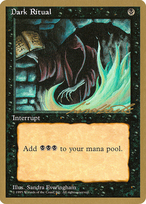 Dark Ritual — Pro Tour Collector Set #ll129, art by Sandra Everingham