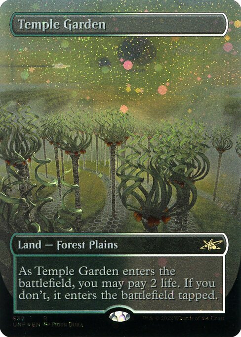 Temple Garden — Unfinity #532, art by Piotr Dura