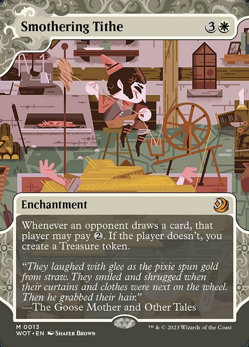 Smothering Tithe — Wilds of Eldraine: Enchanting Tales #13, art by Shafer Brown