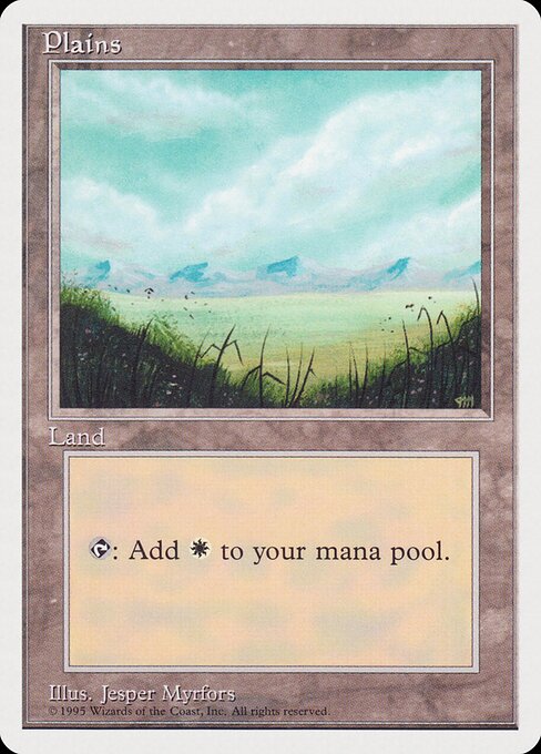Plains — Rivals Quick Start Set #52, art by Jesper Myrfors