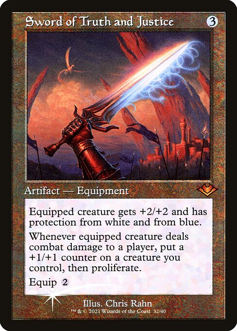 Sword of Truth and Justice — Modern Horizons 1 Timeshifts #32, art by Chris Rahn