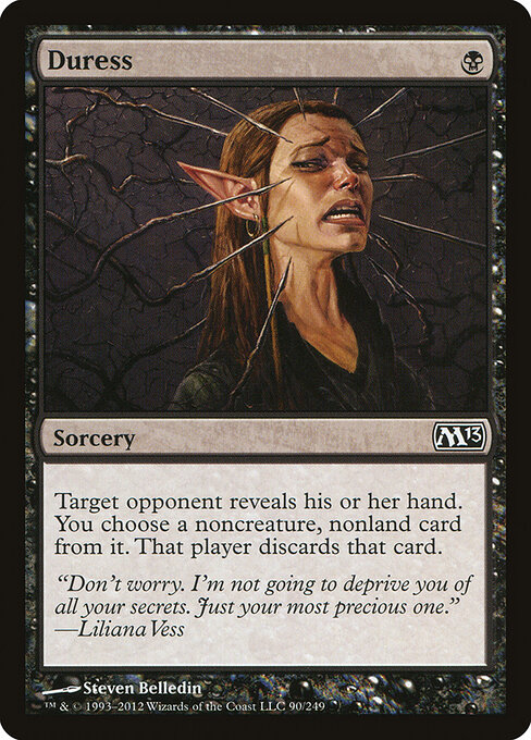 Duress — Magic 2013 #90, art by Steven Belledin