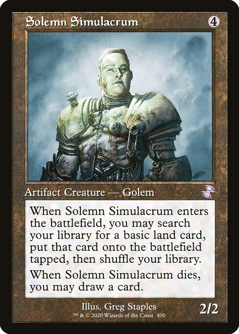 Solemn Simulacrum — Time Spiral Remastered #400, art by Greg Staples