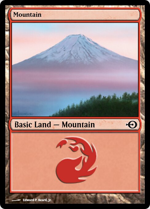 Mountain — Magic Online Promos #245, art by Edward P. Beard, Jr.