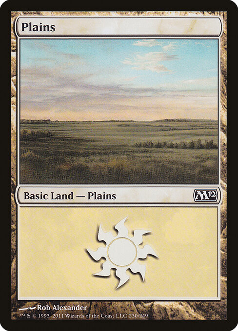 Plains — Magic 2012 #230, art by Rob Alexander