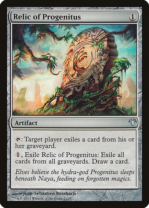 Relic of Progenitus — Modern Event Deck 2014 #21, art by Jean-Sébastien Rossbach