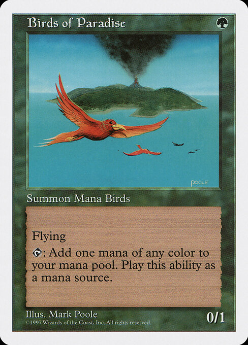 Birds of Paradise — Fifth Edition #280, art by Mark Poole