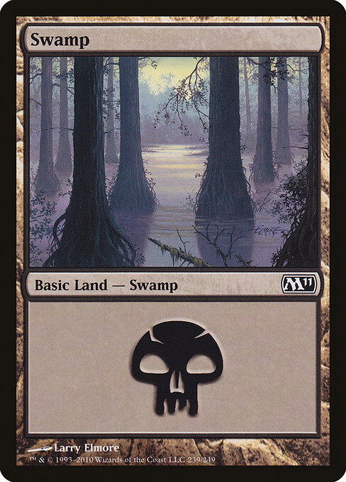 Swamp — Magic 2011 #239, art by Larry Elmore