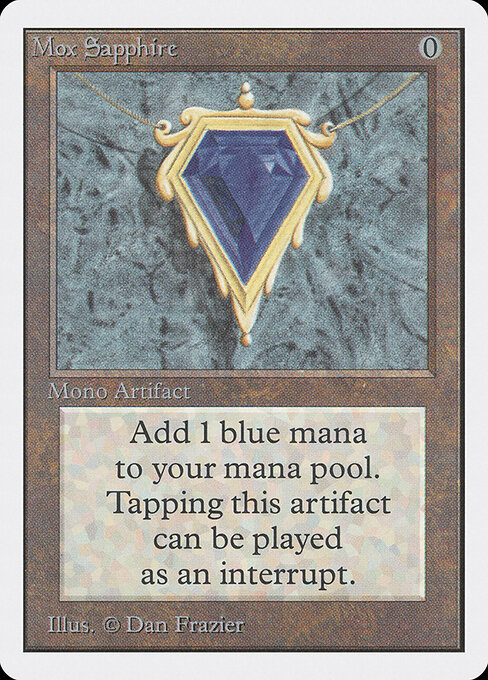Mox Sapphire — Unlimited Edition #266, art by Dan Frazier
