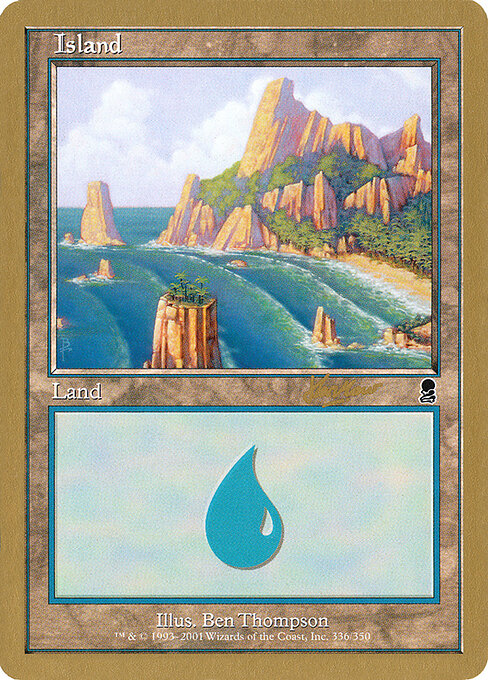Island — World Championship Decks 2002 #shh336a, art by Ben Thompson