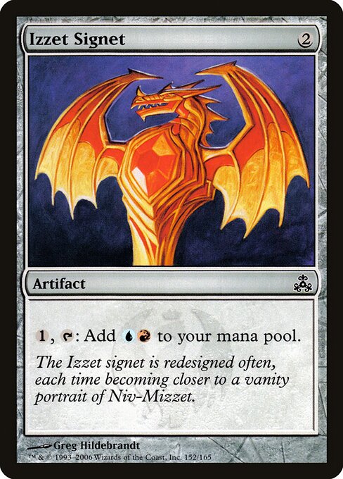 Izzet Signet — Guildpact #152, art by Greg Hildebrandt