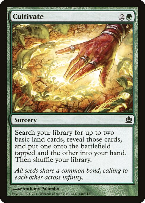 Cultivate — Commander 2011 #148, art by Anthony Palumbo