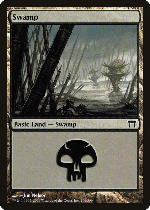 Swamp — Champions of Kamigawa #296, art by Jim Nelson