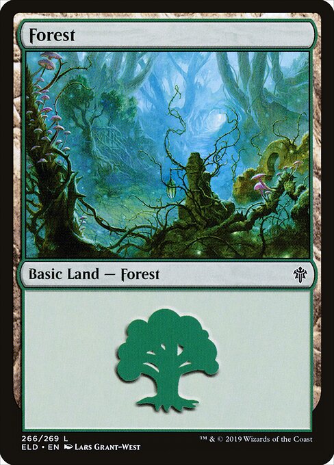 Forest — Throne of Eldraine #266, art by Lars Grant-West