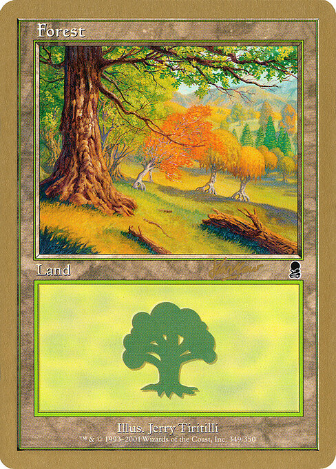 Forest — World Championship Decks 2002 #shh349, art by Jerry Tiritilli