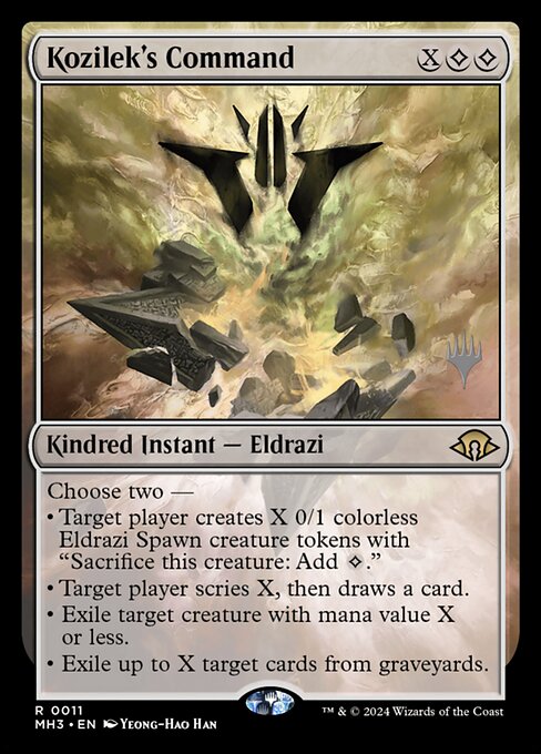 Kozilek's Command — Modern Horizons 3 Promos #11p, art by Yeong-Hao Han