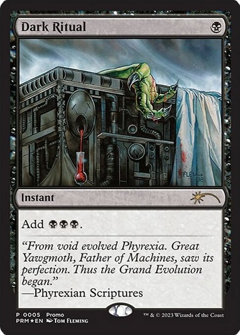Dark Ritual — Media and Collaboration Promos #2025-8, art by Tom Fleming