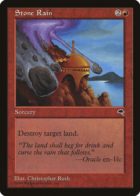 Stone Rain — Tempest #206, art by Christopher Rush