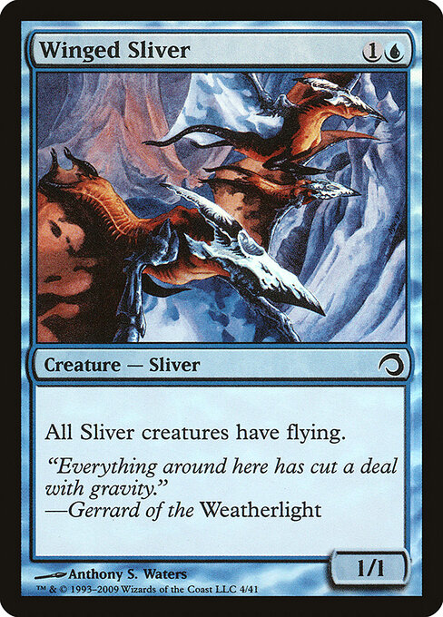 Winged Sliver — Premium Deck Series: Slivers #4, art by Anthony S. Waters