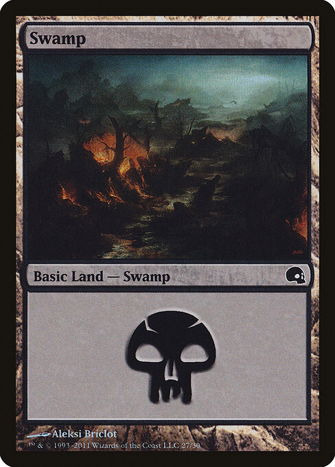 Swamp — Premium Deck Series: Graveborn #27, art by Aleksi Briclot