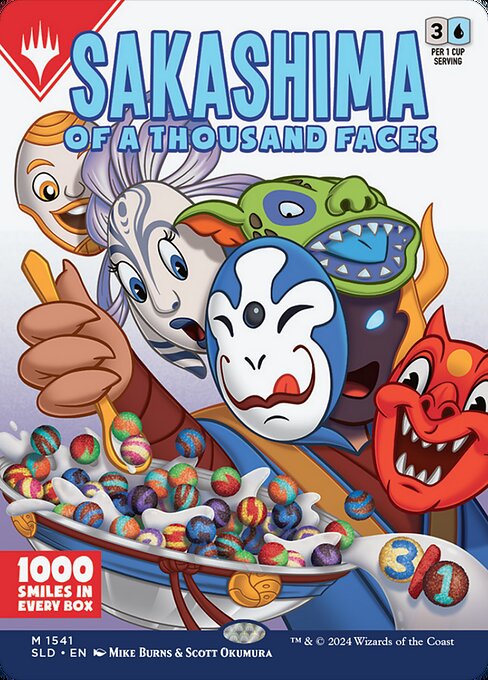 Sakashima of a Thousand Faces — Secret Lair Drop #1541, art by Mike Burns & Scott Okumura