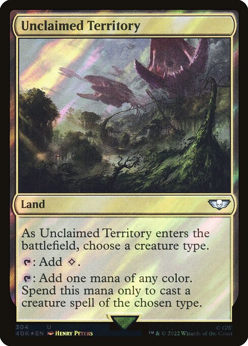 Unclaimed Territory — Warhammer 40,000 Commander #304★, art by Henry Peters
