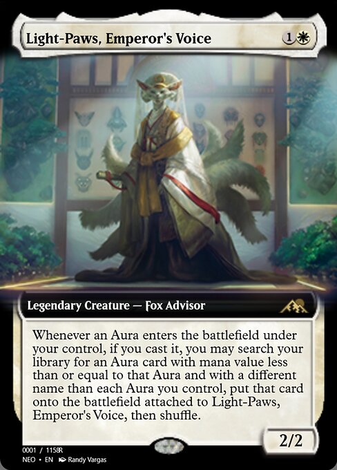 Light-Paws, Emperor's Voice — Magic Online Promos #97865, art by Randy Vargas