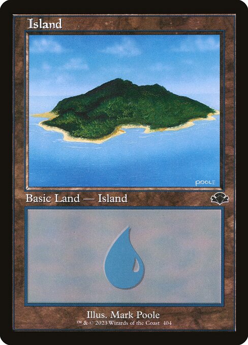 Island — Dominaria Remastered #404, art by Mark Poole