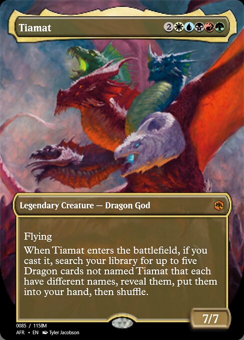 Tiamat — Magic Online Promos #92786, art by Tyler Jacobson