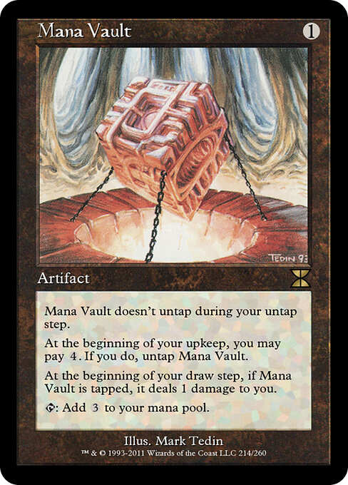 Mana Vault — Masters Edition IV #214, art by Mark Tedin