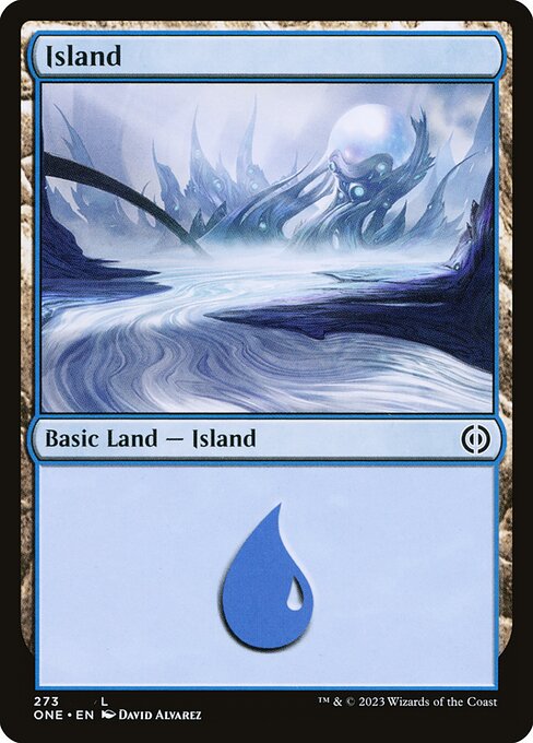 Island — Phyrexia: All Will Be One #273, art by David Álvarez
