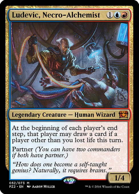 Ludevic, Necro-Alchemist — Treasure Chest #52, art by Aaron Miller