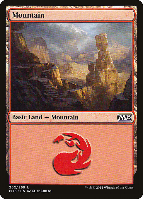 Mountain — Magic 2015 #262, art by Cliff Childs