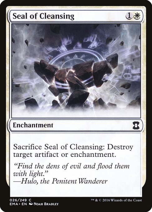 Seal of Cleansing — Eternal Masters #26, art by Noah Bradley