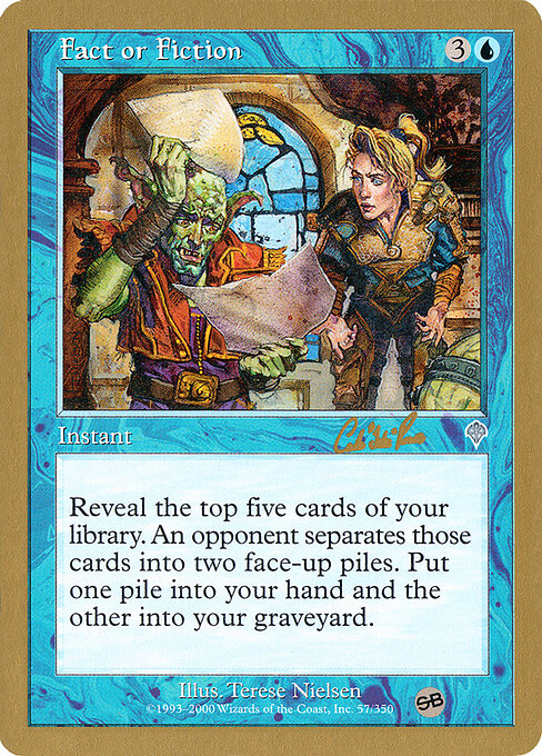 Fact or Fiction — World Championship Decks 2002 #cr57sb, art by Terese Nielsen