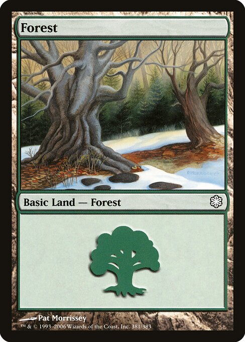 Forest — Coldsnap Theme Decks #381, art by Pat Lewis