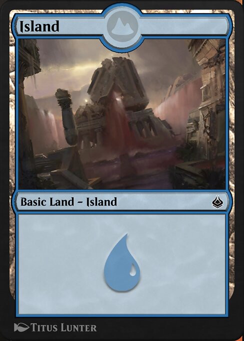 Island — Amonkhet Remastered #311, art by Titus Lunter