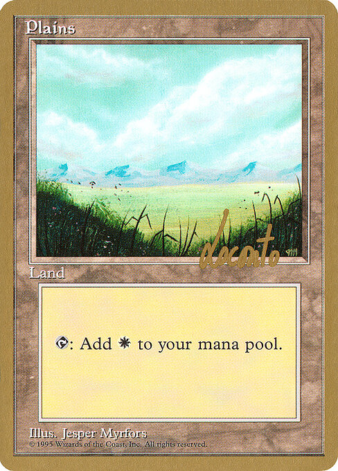 Plains — Pro Tour Collector Set #ml366, art by Jesper Myrfors