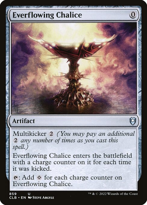 Everflowing Chalice — Commander Legends: Battle for Baldur's Gate #859, art by Steve Argyle