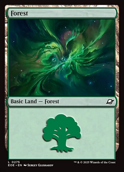 Forest — Edge of Eternities #275, art by Sergey Glushakov