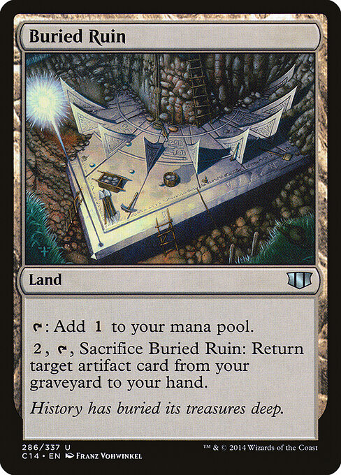 Buried Ruin — Commander 2014 #286, art by Franz Vohwinkel