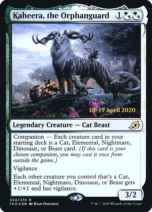Kaheera, the Orphanguard — Ikoria: Lair of Behemoths Promos #224s, art by Ryan Pancoast