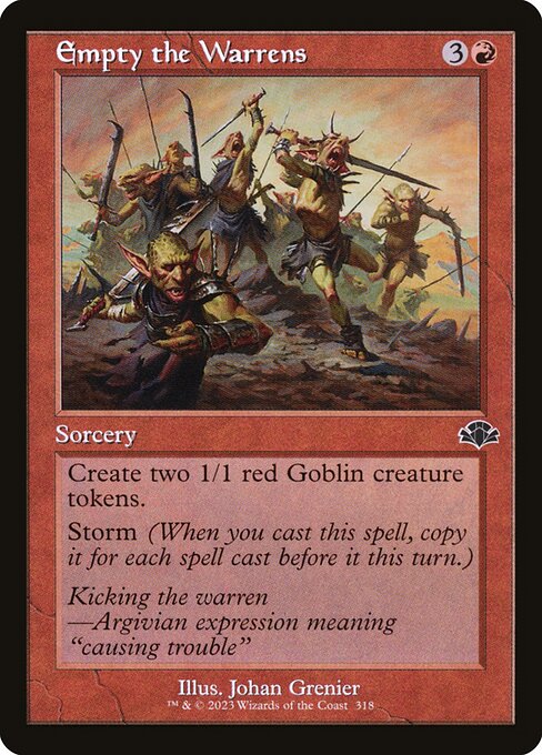 Empty the Warrens — Dominaria Remastered #318, art by Johan Grenier