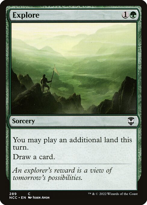 Explore — New Capenna Commander #289, art by John Avon