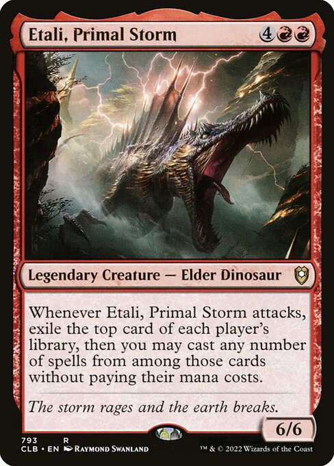 Etali, Primal Storm — Commander Legends: Battle for Baldur's Gate #793, art by Raymond Swanland