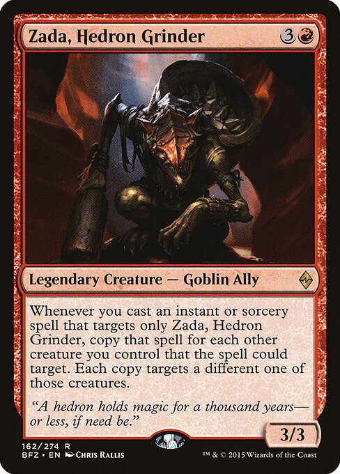 Zada, Hedron Grinder — Battle for Zendikar #162, art by Chris Rallis
