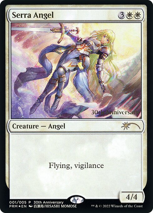 Serra Angel — 30th Anniversary History Promos #1, art by Hisashi Momose