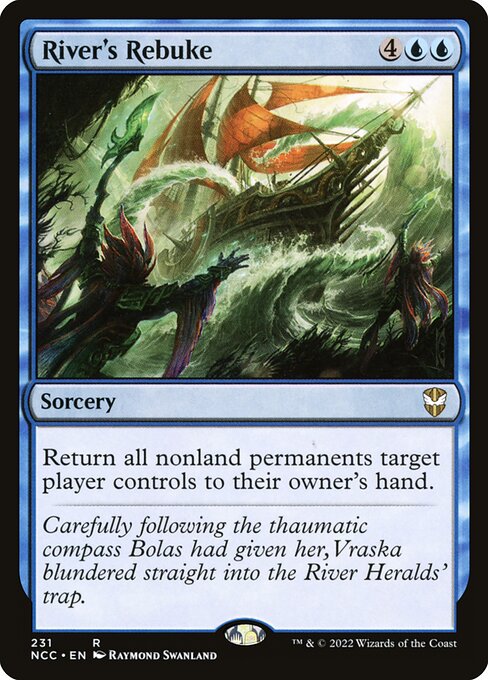 River's Rebuke — New Capenna Commander #231, art by Raymond Swanland