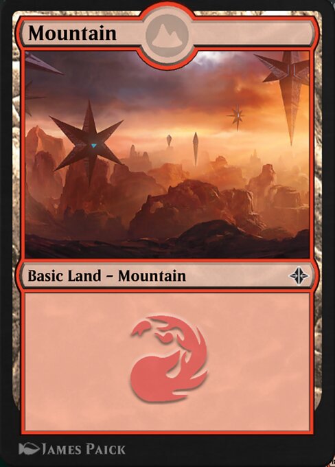 Mountain — MTG Arena Promos #224, art by James Paick