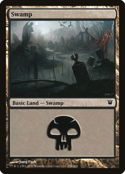 Swamp — Innistrad #258, art by Jung Park